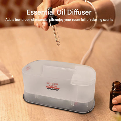 Air Humidifier With LED Lighting Simulation Colorful Flame Fragrance Machine